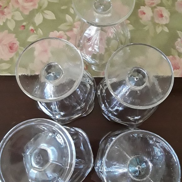 Vintage Sundae/Dessert Glasses - Set of Five - Made in Mexico - Picture 5 of 7